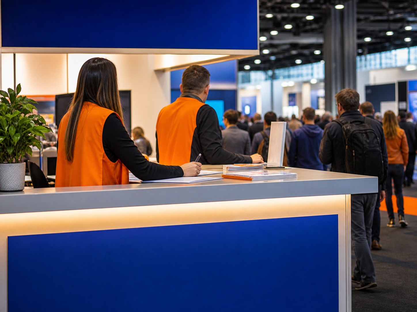 Exhibitor support desk